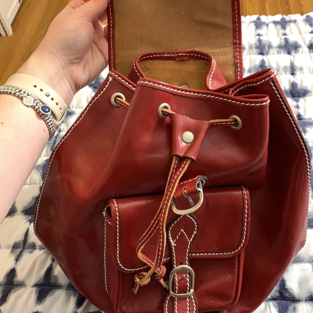 Handmade Italian Leather Backpack - Picture 9 of 14